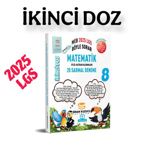 8. Sınıf | İKİNCİ Doz Sarmal Branş Denemeleri MATEMATİK ( 2025 LGS )